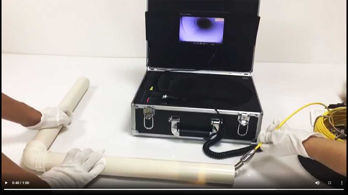 Камера за видеоинспекция на канализация 20метра с монитор и батерия