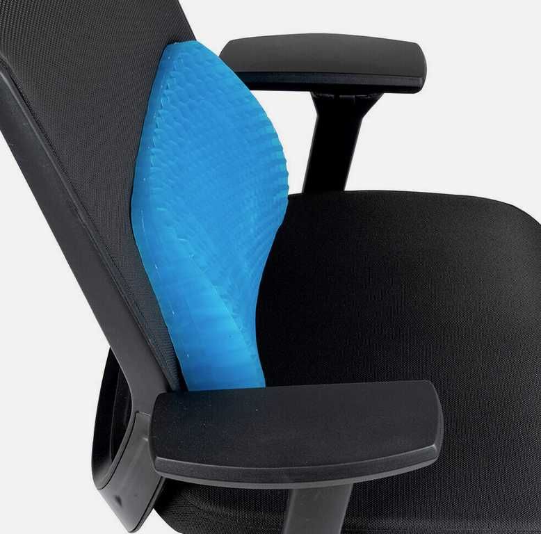 Perna gel din silicon pentru scaun, cu curea de fixare