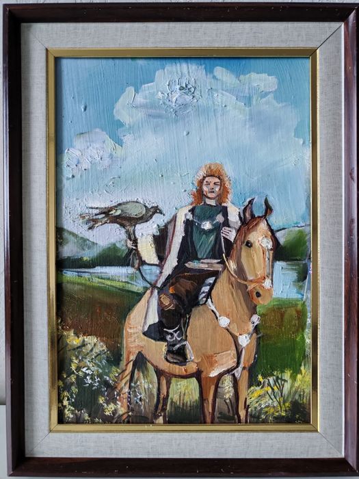 Картина маслом ручная работа :"Батыр" - 10000