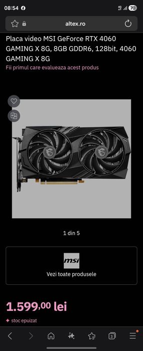 Rtx 4060 Gaming X 8Gb