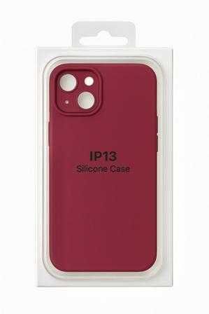 Husa iPhone 13 Silicon, Microfibra Alcantara Premium Burgundy