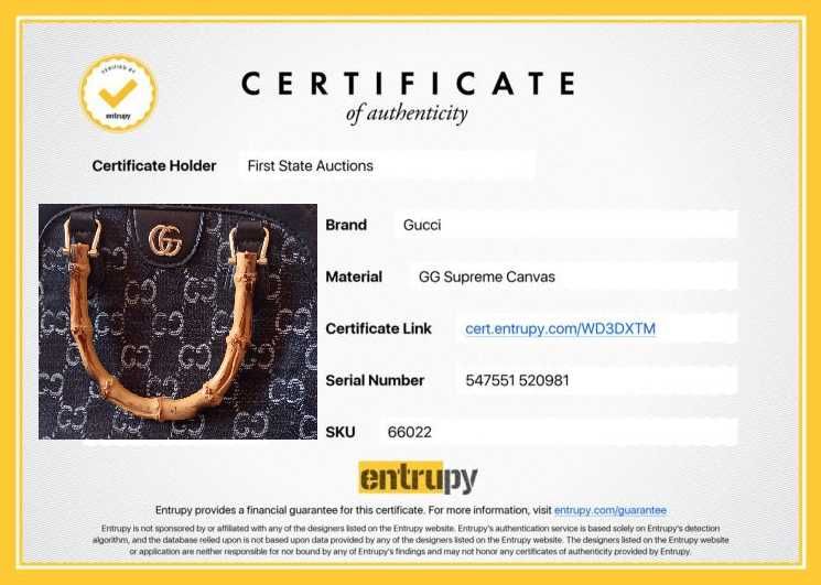 Чисто нова оригинална чанта Gucci със сертификат