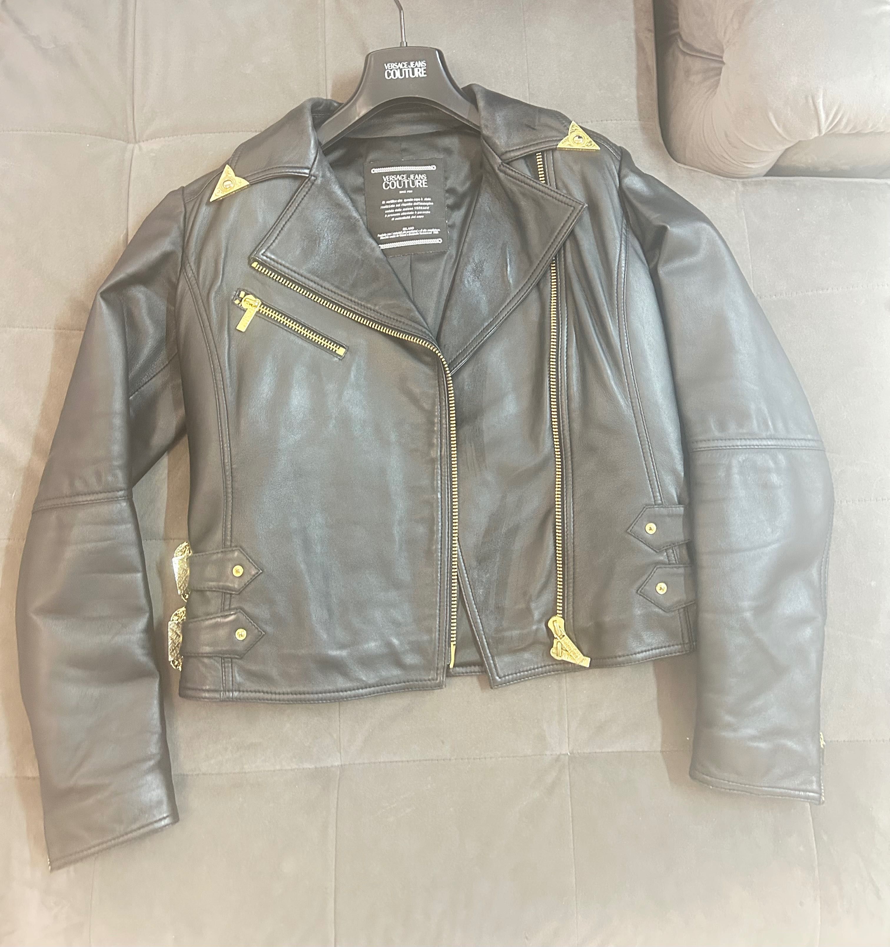 Geacă din piele Damă Versace Couture