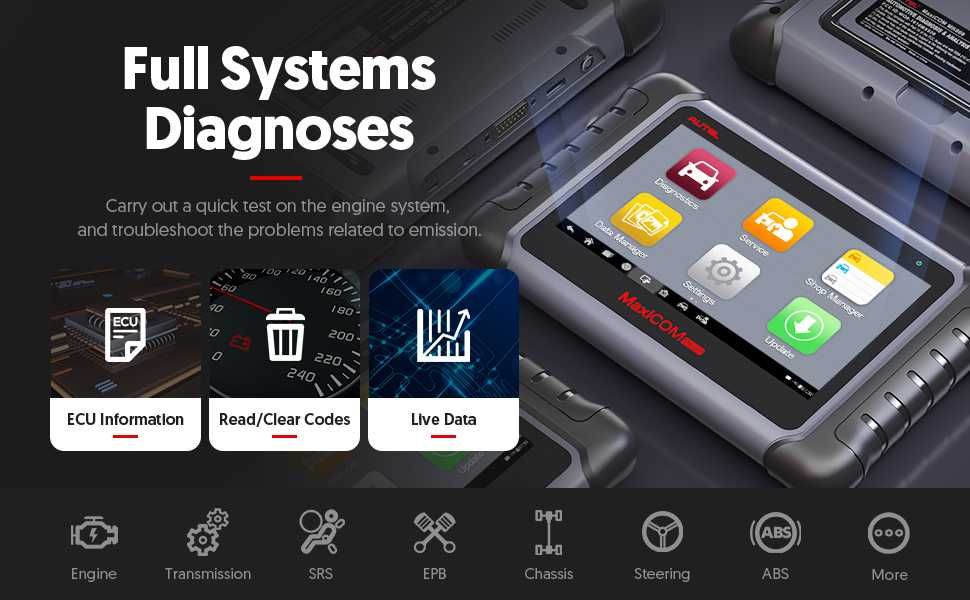 Tester auto Original Autel MaxiCOM MK808 diagnoza multimarca update