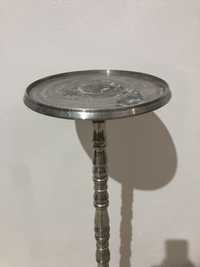 Piedestal Vintage din Aluminiu; Stativ Solid: Suport Soclu Coloană