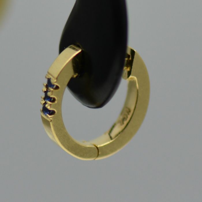 Cercei din aur roz/galben 18k cu safire cod 3267,3275,3247,3255..