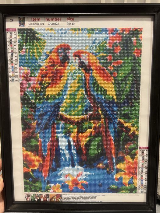 Диамантен гоблен - 30х40 поставен в рамка