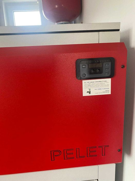 Centrală pe peleți Lafat 35 kW + boiler – eficiență 93%, consum redus