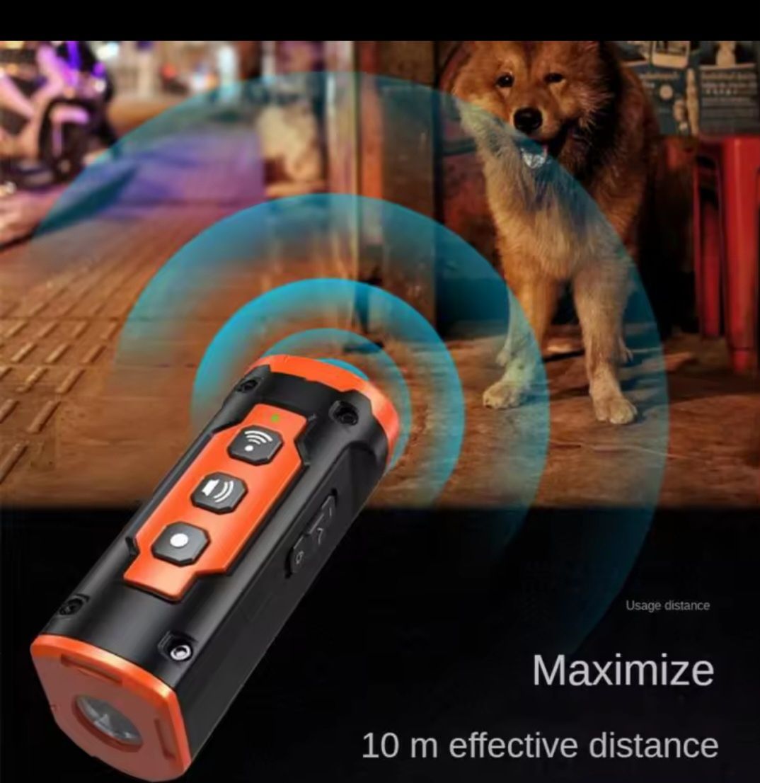 Ултразвуков кучегон,със няколко команди,презареждаем-2000 mAh батерия!
