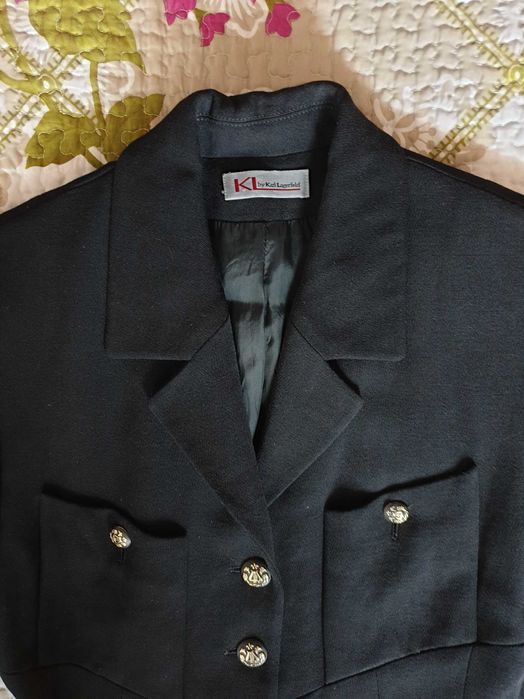 Sacou negru lana Karl Lagerfeld Max Mara Massimo Dutti