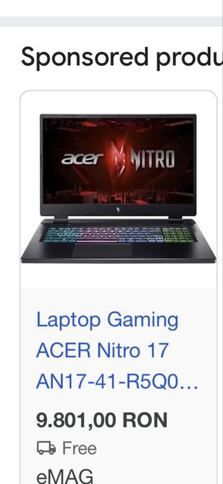 Acer Nitro 17 ultra gaming laptop