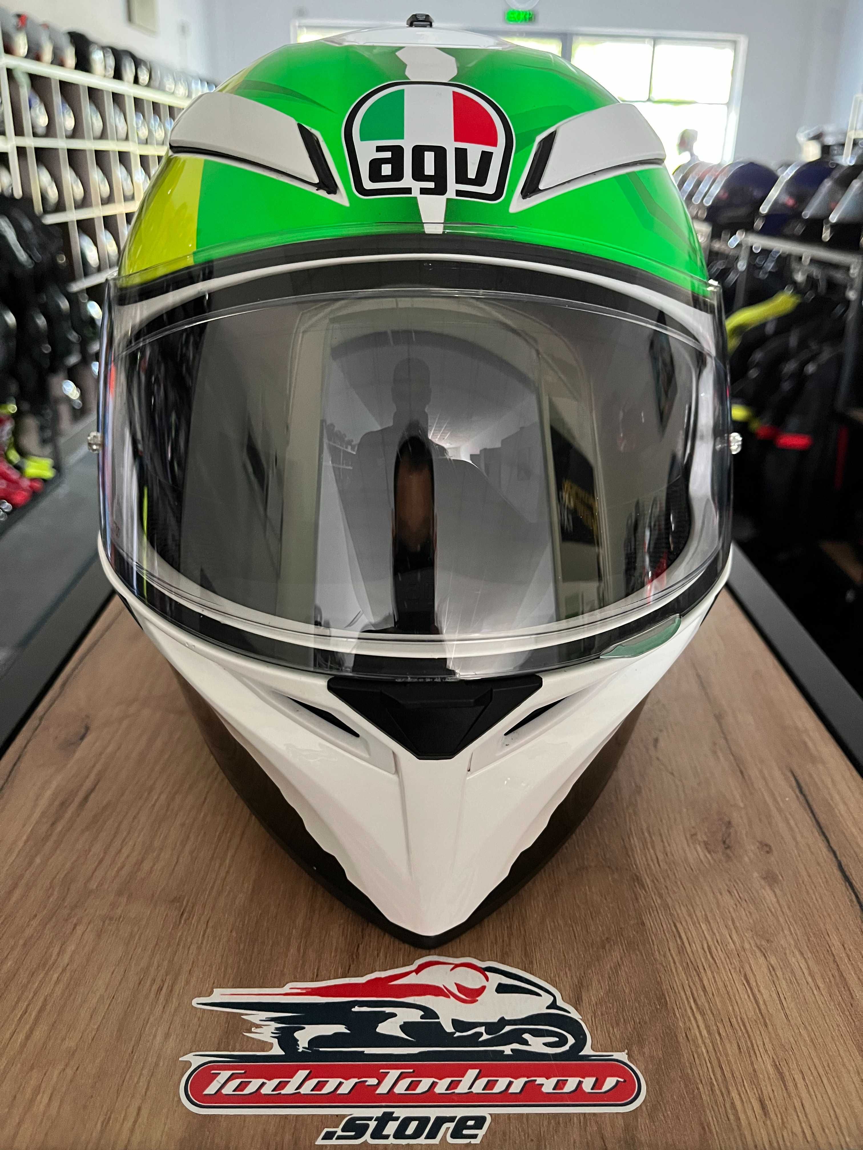 Мото каска AGV K3 SV BRASIL,М 57-58 ,вградени очила,добро състояние