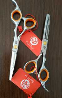 Комплект фризьорски ножици 5,5 " и 6 " - Основна и филажна