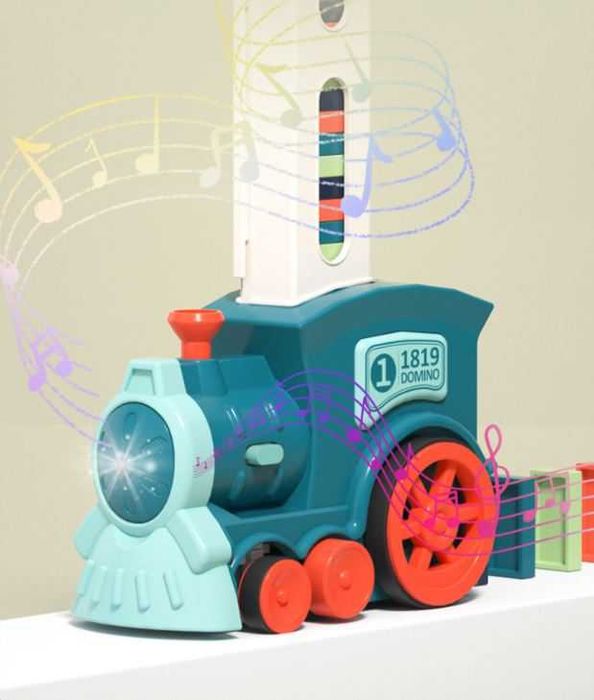 Trenulet electric cu piese Domino, Eliberare automata a pieselor
