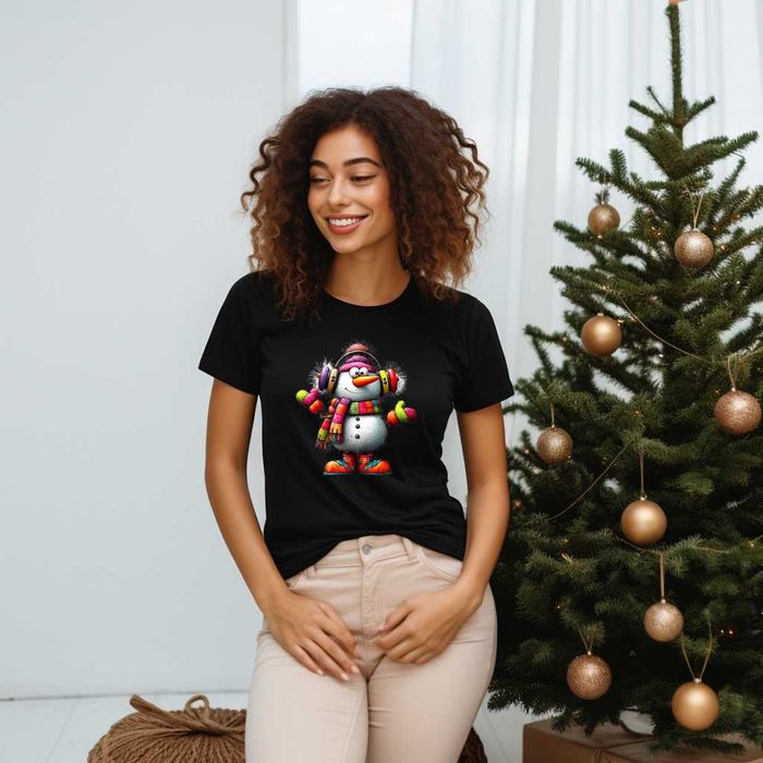 Нови Модели коледни тениски със Снежен човек