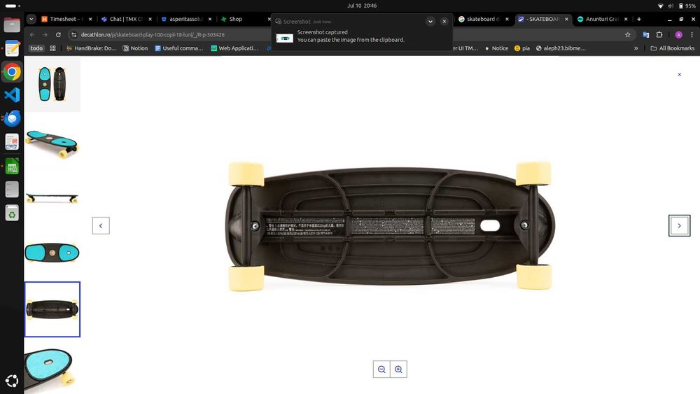 Skateboard Decathlon Play 100 Copii