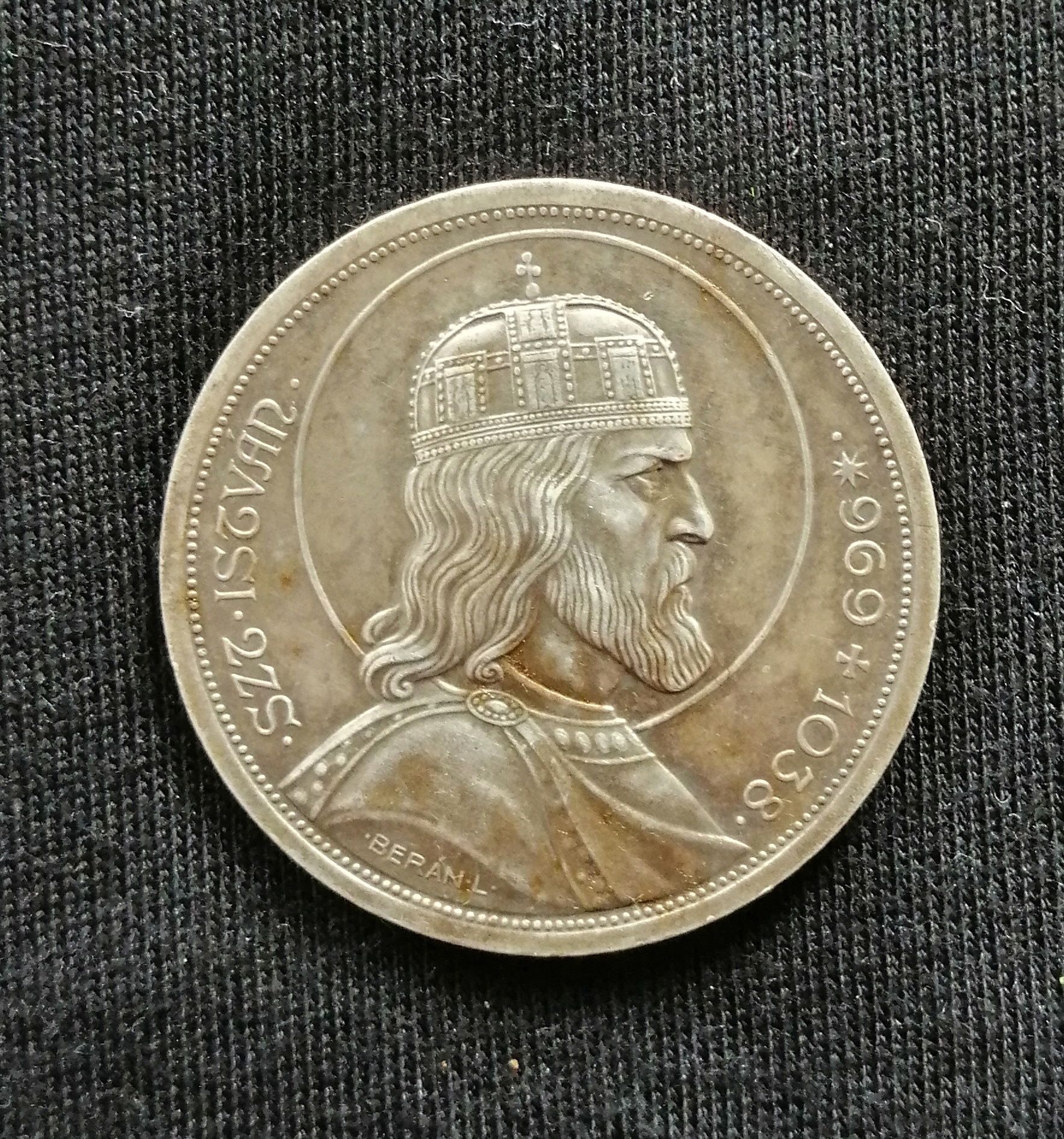 Moneda argint 5 Pengo 1938