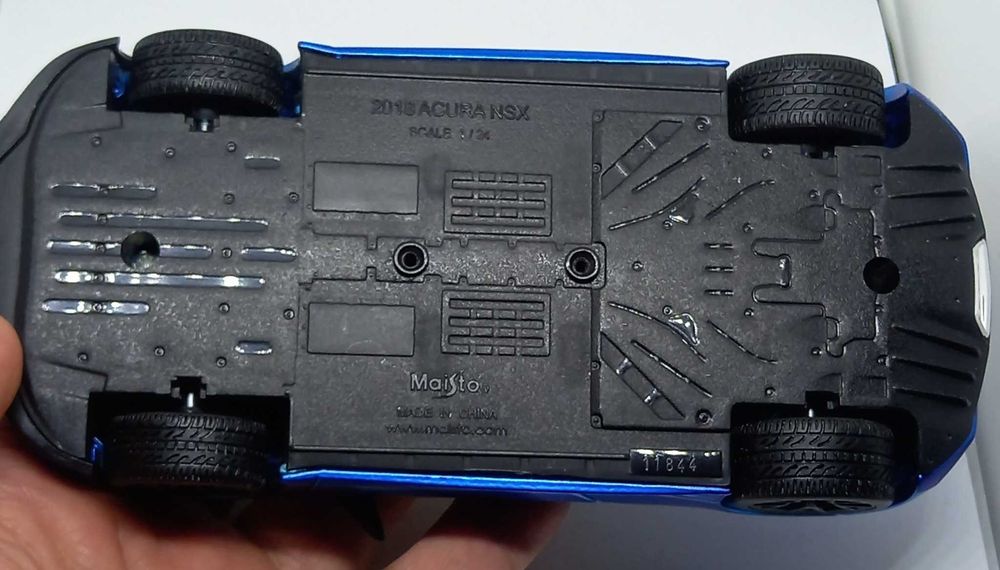 macheta Acura NSX, albastru, Maisto 1/24, stare bună de păstrare