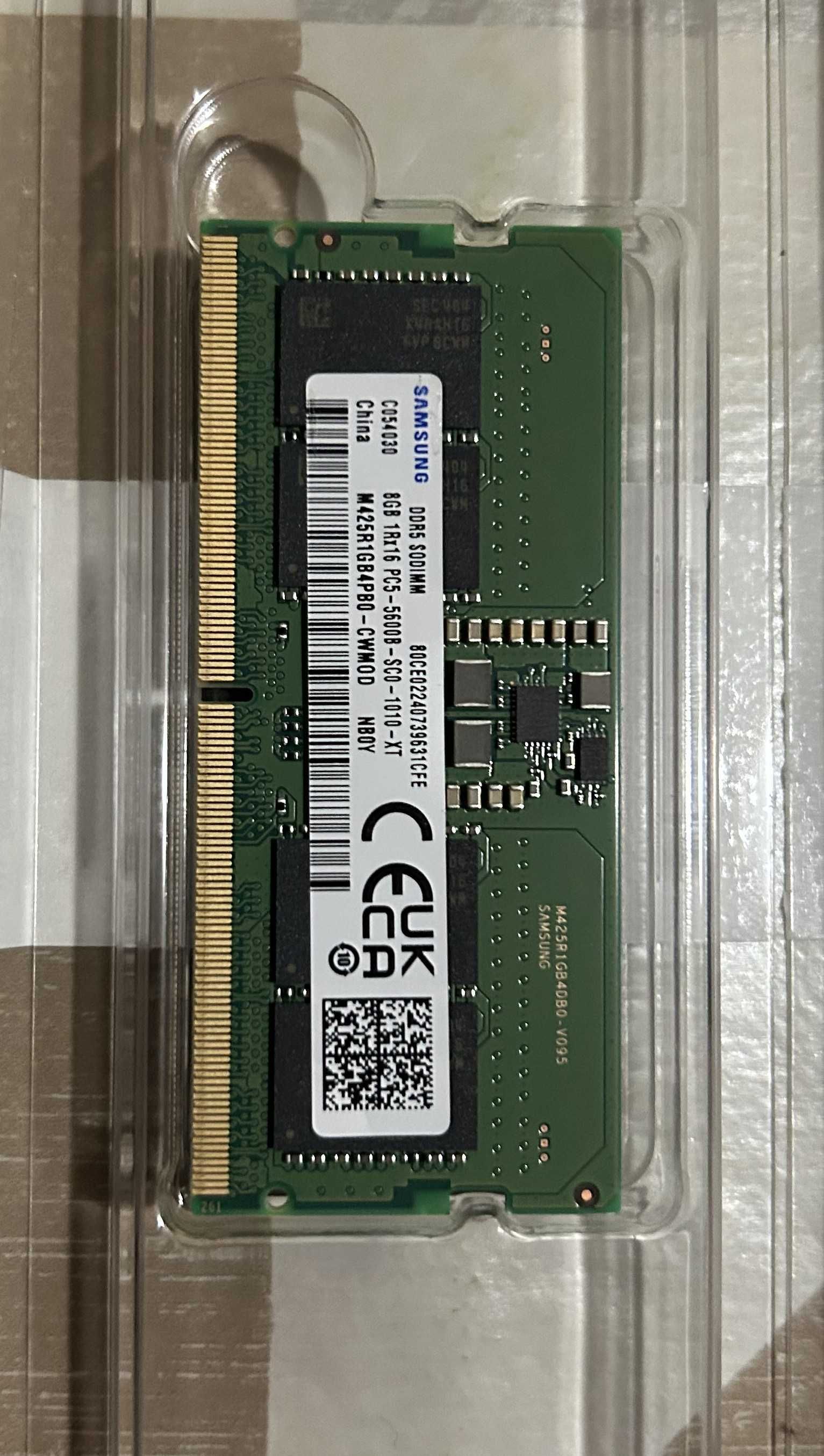 RAM DDR5 16GB (2x8GB) Samsung 5600MHz SO-DIMM – свалена от нов лаптоп