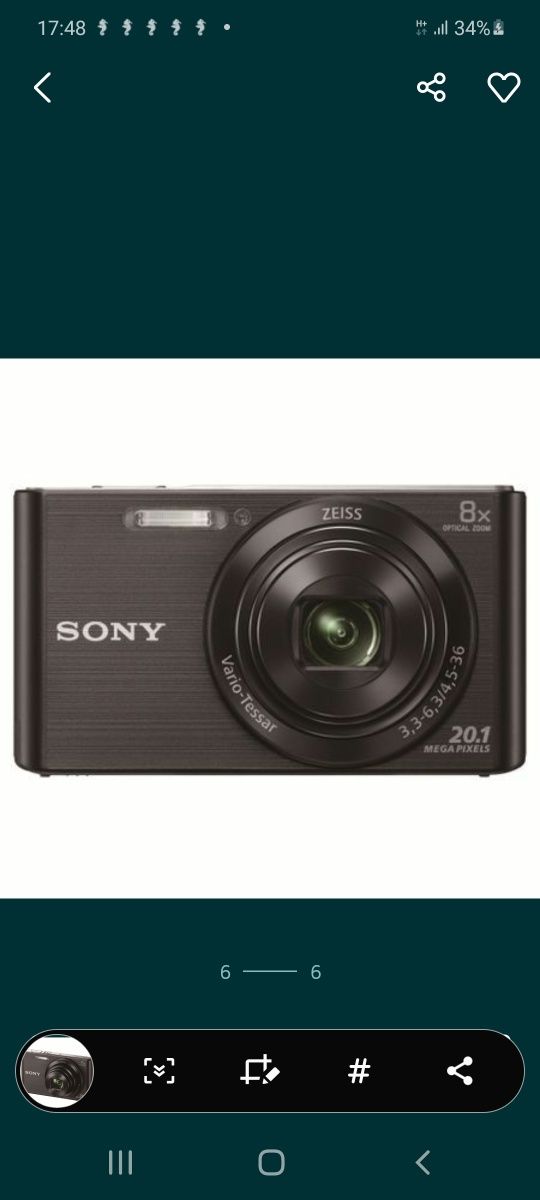 Camera foto compacta Sony W830B