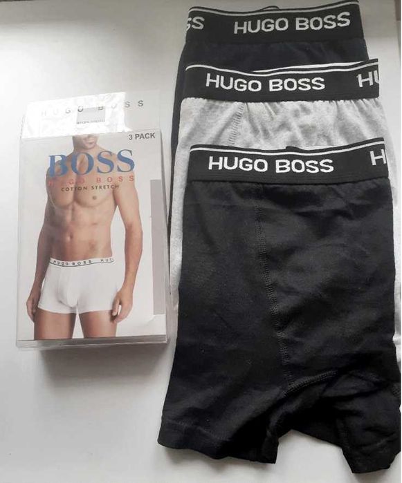 Boxeri Hugo Boss, masura M, 3 perechi la set