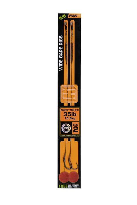 Готови монтажи Fox Wide Gape Camotex Semi stiff