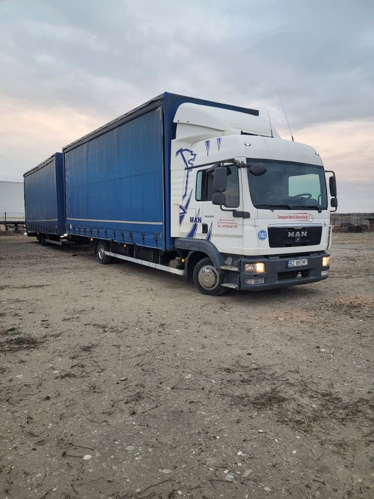 Remorca tandem volum  1 axa ,4500 kg