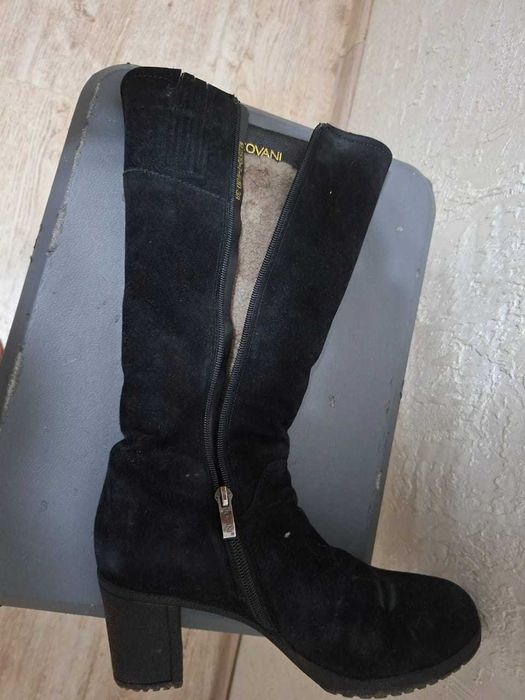 Сапоги жен. Covani, замша, зима