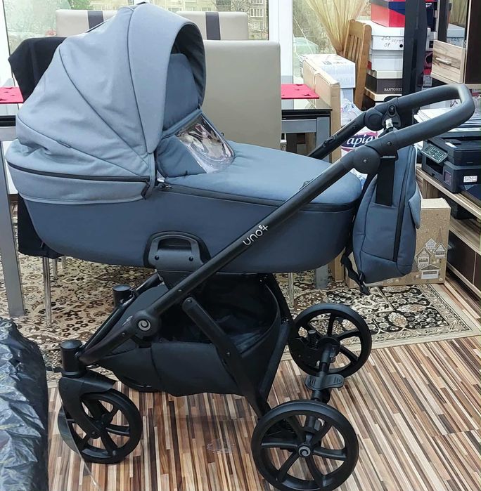 Детска количка 2 в 1 TUTIS UNO 5+, сив цвят