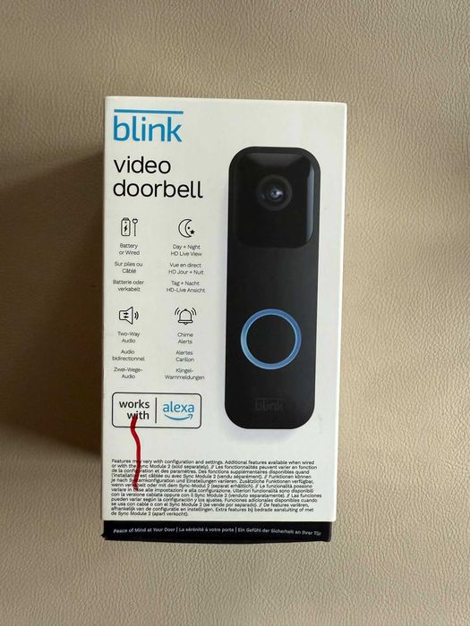 Камера с видеонаблюдение  Blink Video Doorbell –  чисто нов
