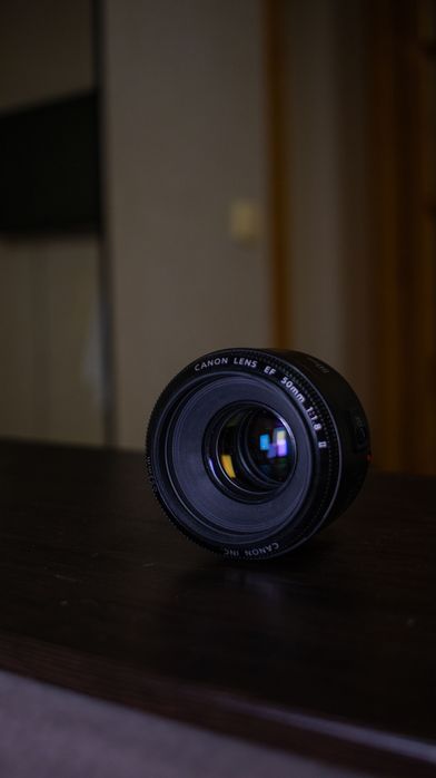 Объектив ef 50 mm 1:1.8 canon полтинник портретник