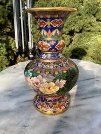 Немска керамика ,вази, керамчен полюлей,бронзова ваза