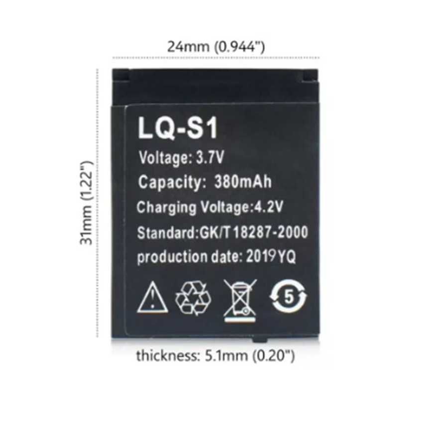 Батерия за смарт часовник LQ-S1, 3.7V, 380 mAh, доста модели часовници