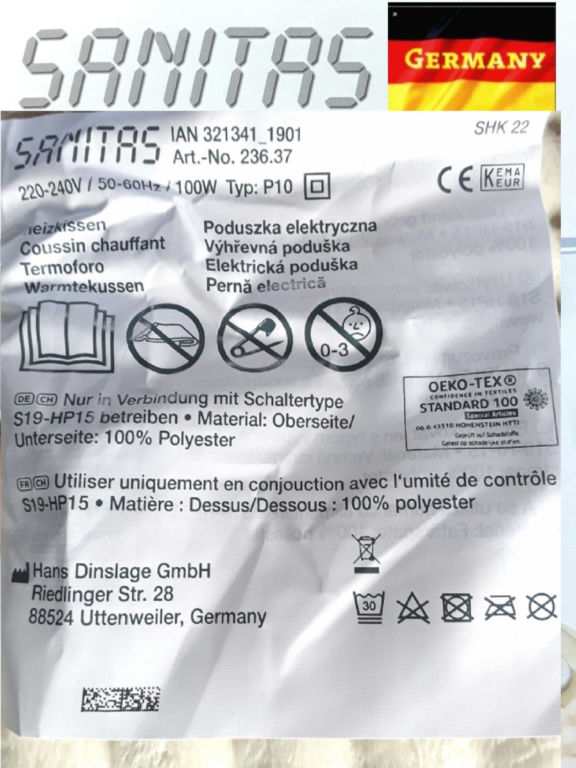 Perne electrice SANITAS - Germania NOI - 60 Lei / Bucata