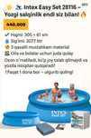 “Intex basseyn 3.05m — yozgi salqinlik! Arzon narx!”