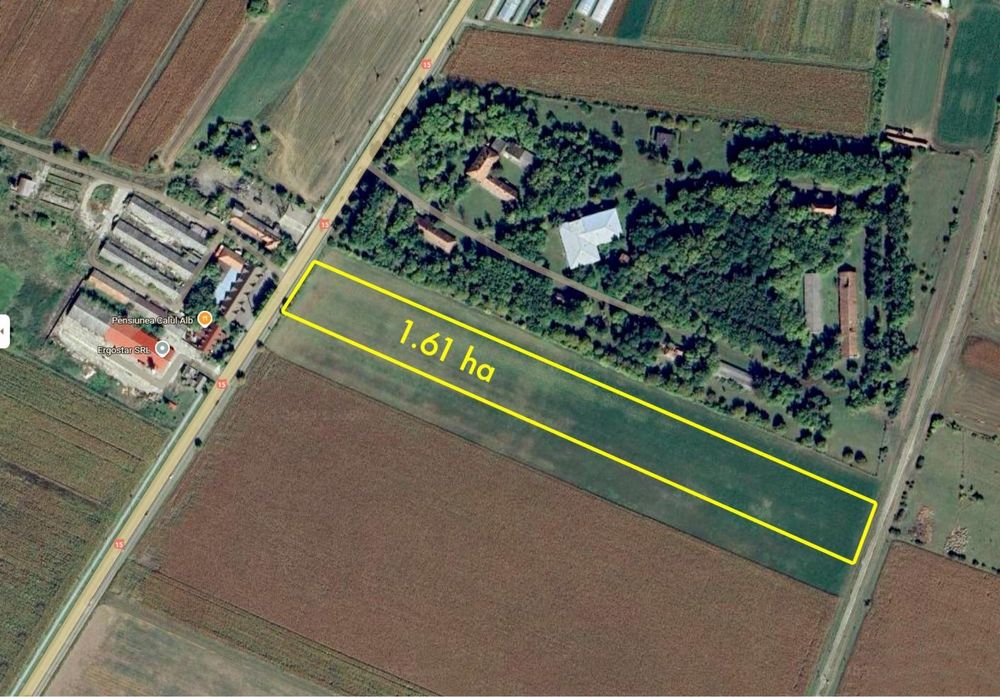 Teren intravilan 16100 mp metrii patrati 1,61 hectare