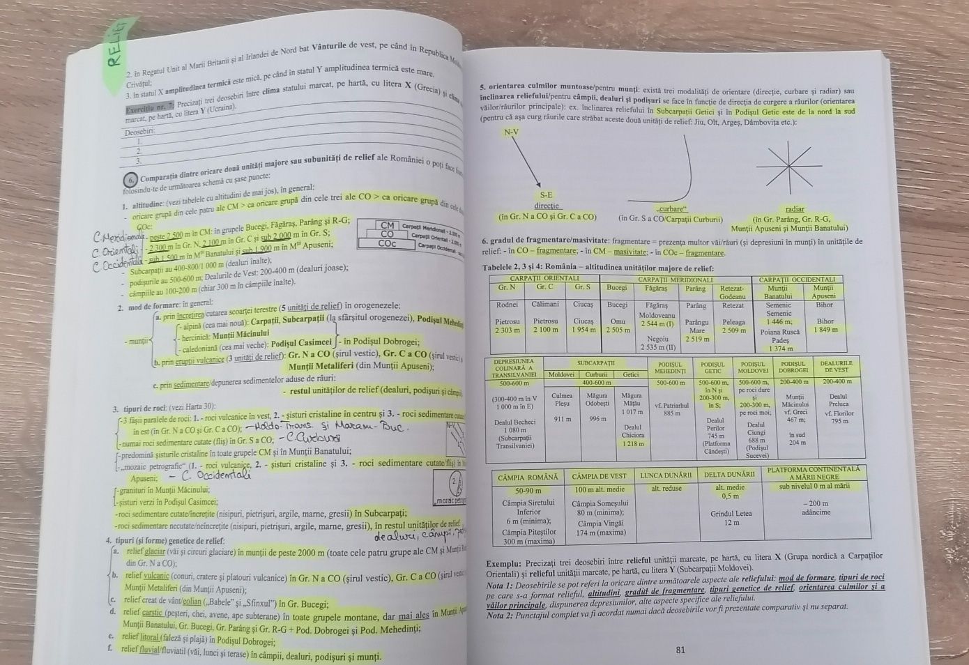 Carte geografie bacalaureat