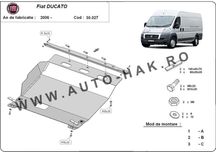 Scut motor metalic Fiat Ducato 2006-prezent - otel 2,5mm