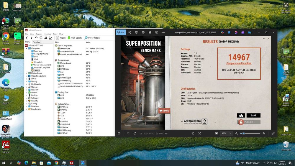 Pc Gaming Ryzen7 2700|16 GB Ram|Rx 5700XT 8GB|Ssd M2 500GB+HDD|Gta5
