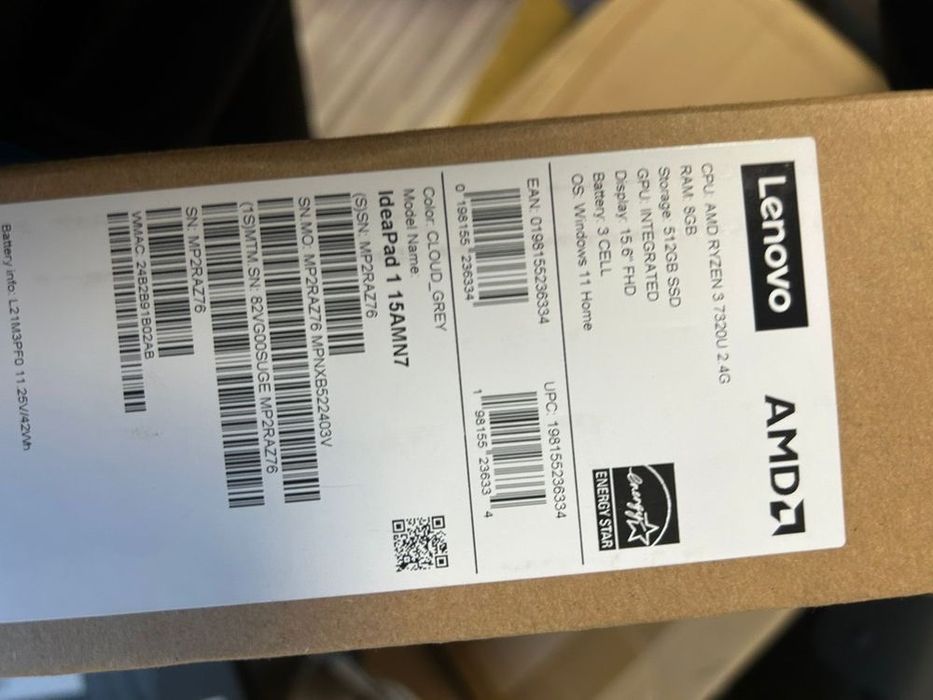 Laptop lenovo ideapad 1 Nou