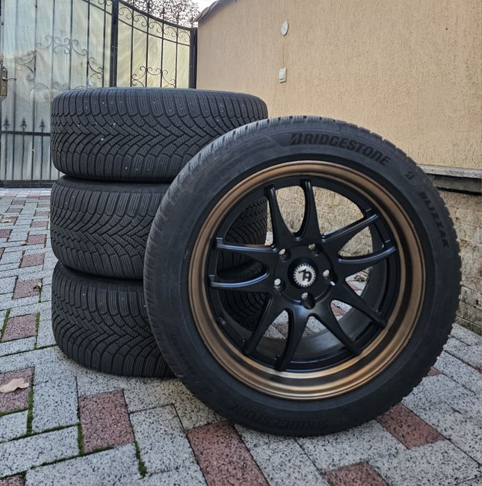 Jante + Cauciucuri 225/50/R17 Bridgestone / roti de iarna