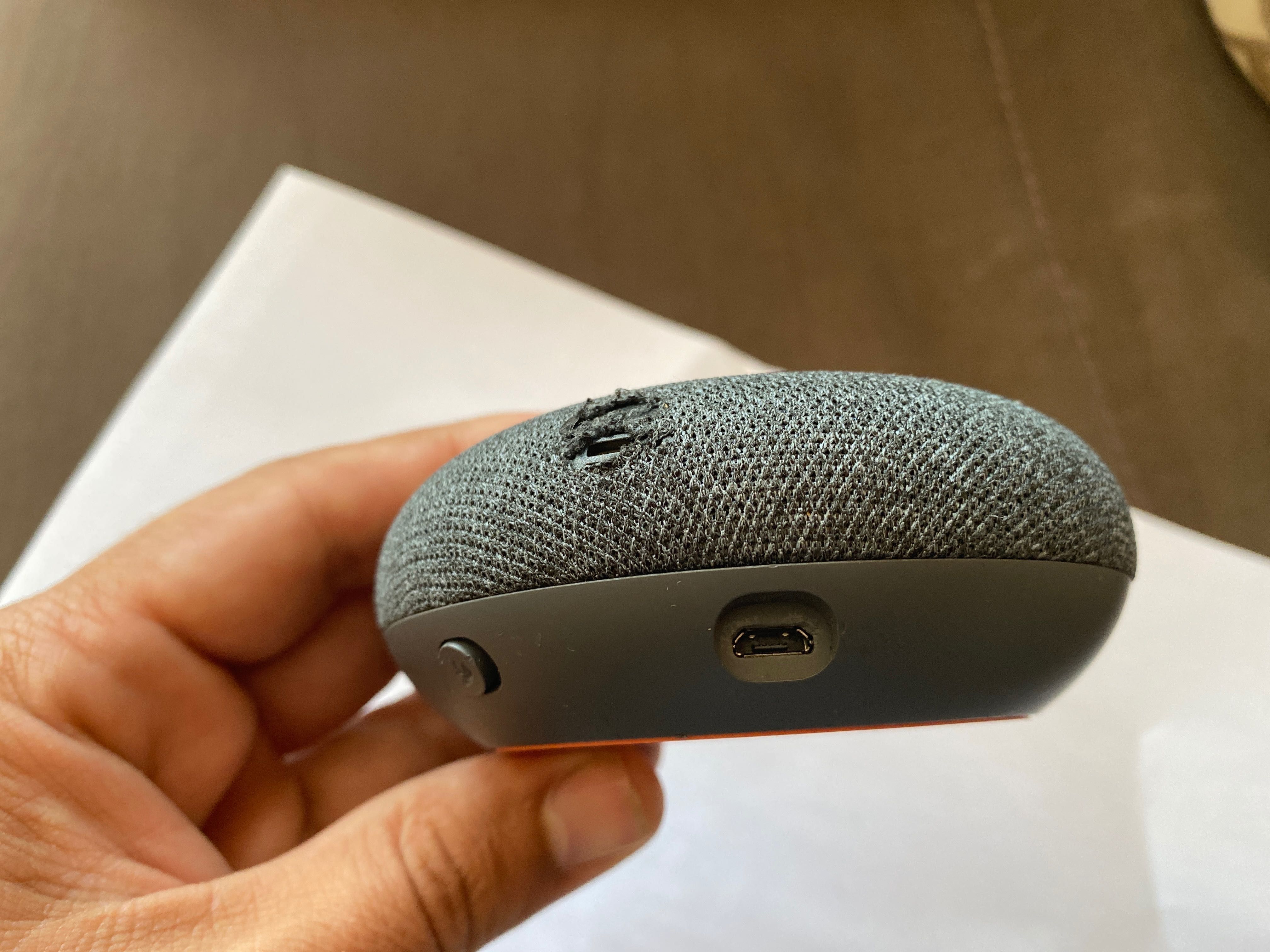Смарт тонколона Google Home mini, Сив
