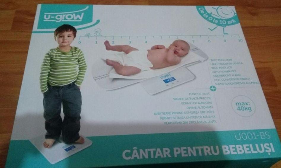 Cântar electronic bebeluși 0-40 kg