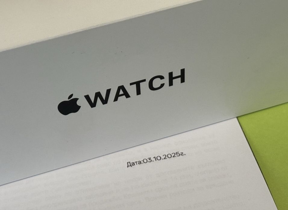 ЗАПЕЧАТАН 44mm Apple Watch SE Gen 2 Гаранция Yettel 2027 г. Silver