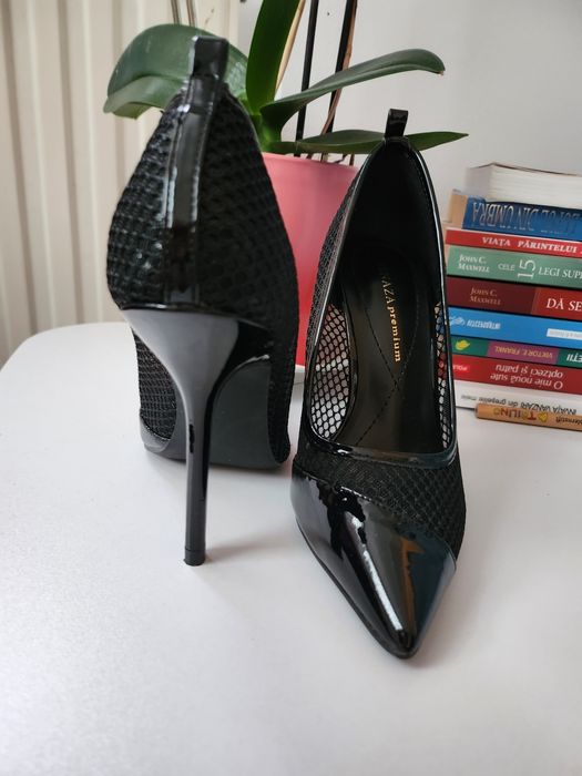 Pantofi negri BENAZA Premium