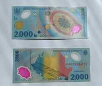 Bancnote 2000 lei 1999 - eclipsa de soare, unele exemplare ca noi