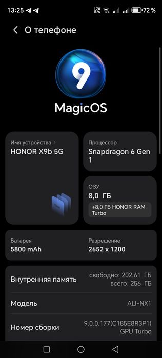 Honor x9b 8/256 gb  OBMEN BO