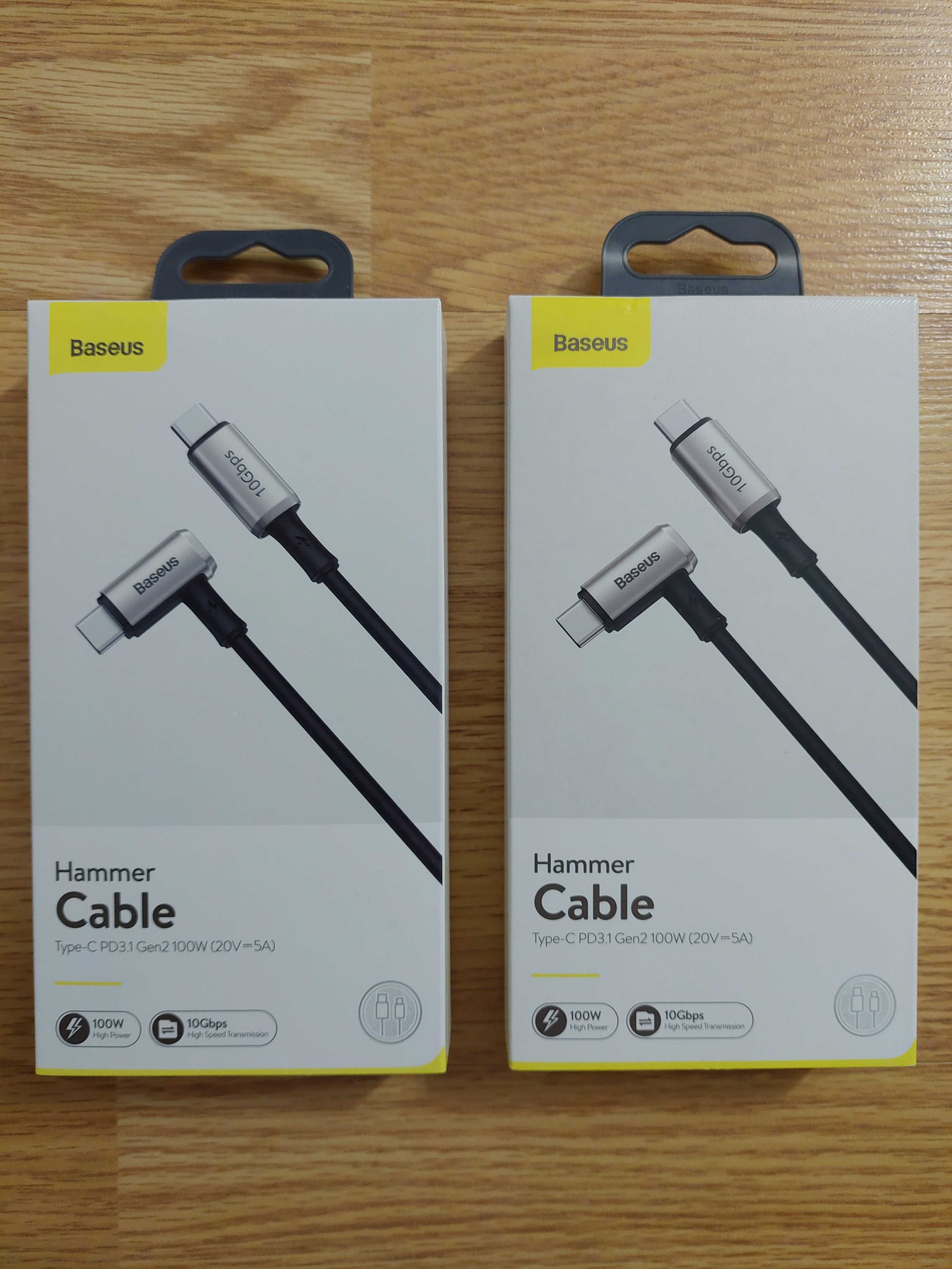 Cablu Baseus Hammer Type-C La Type-C PD Cu VOOC 4K la 60Hz 10Gbps 100w