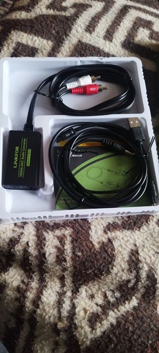 LINKFOR 192kHz Optical to RCA DAC Converter (Цифрово-аналогов преобраз