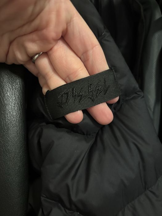 Diesel black puffer jacket with hood